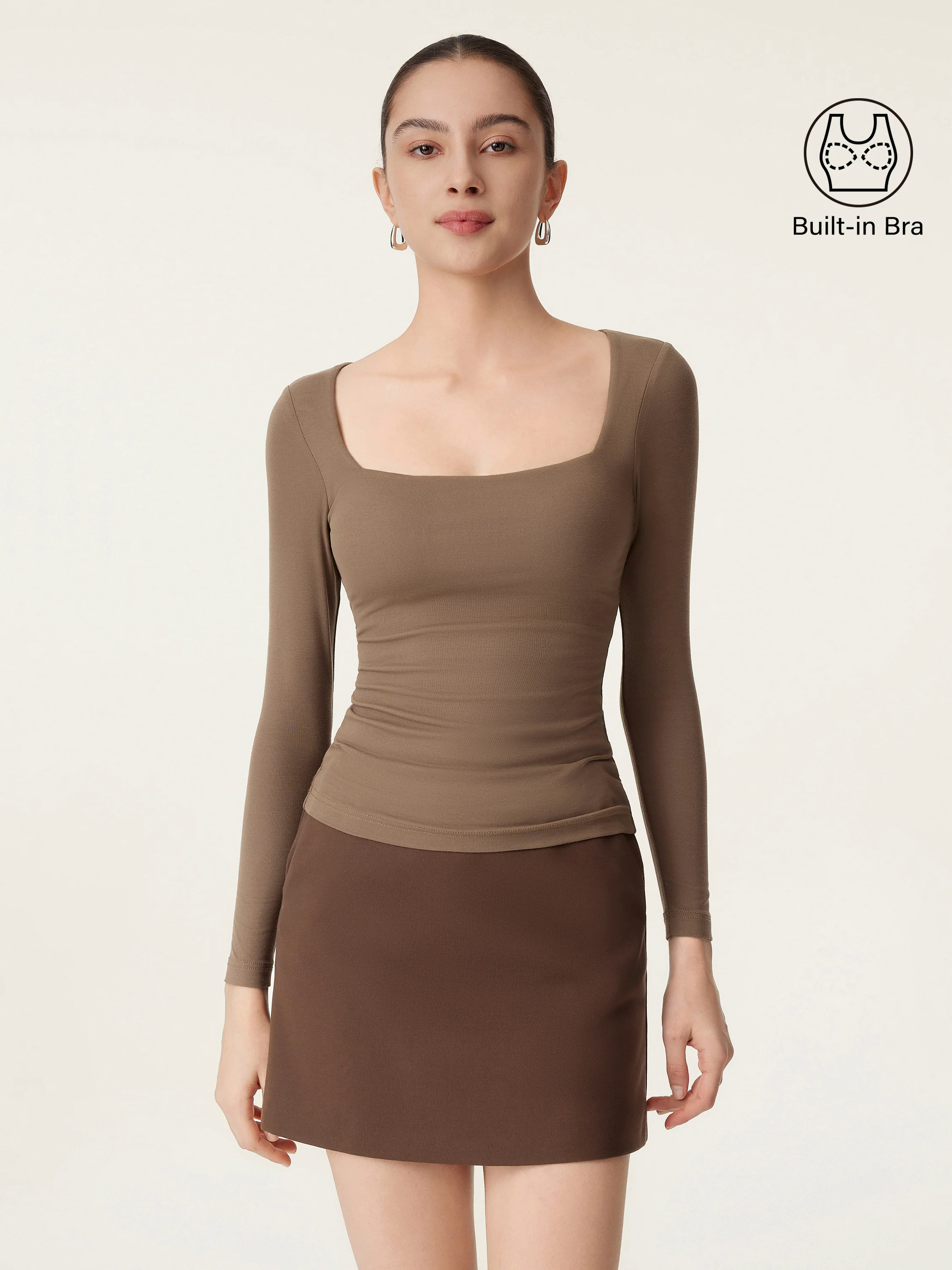 Square Neck Long Sleeve New Airy Brami