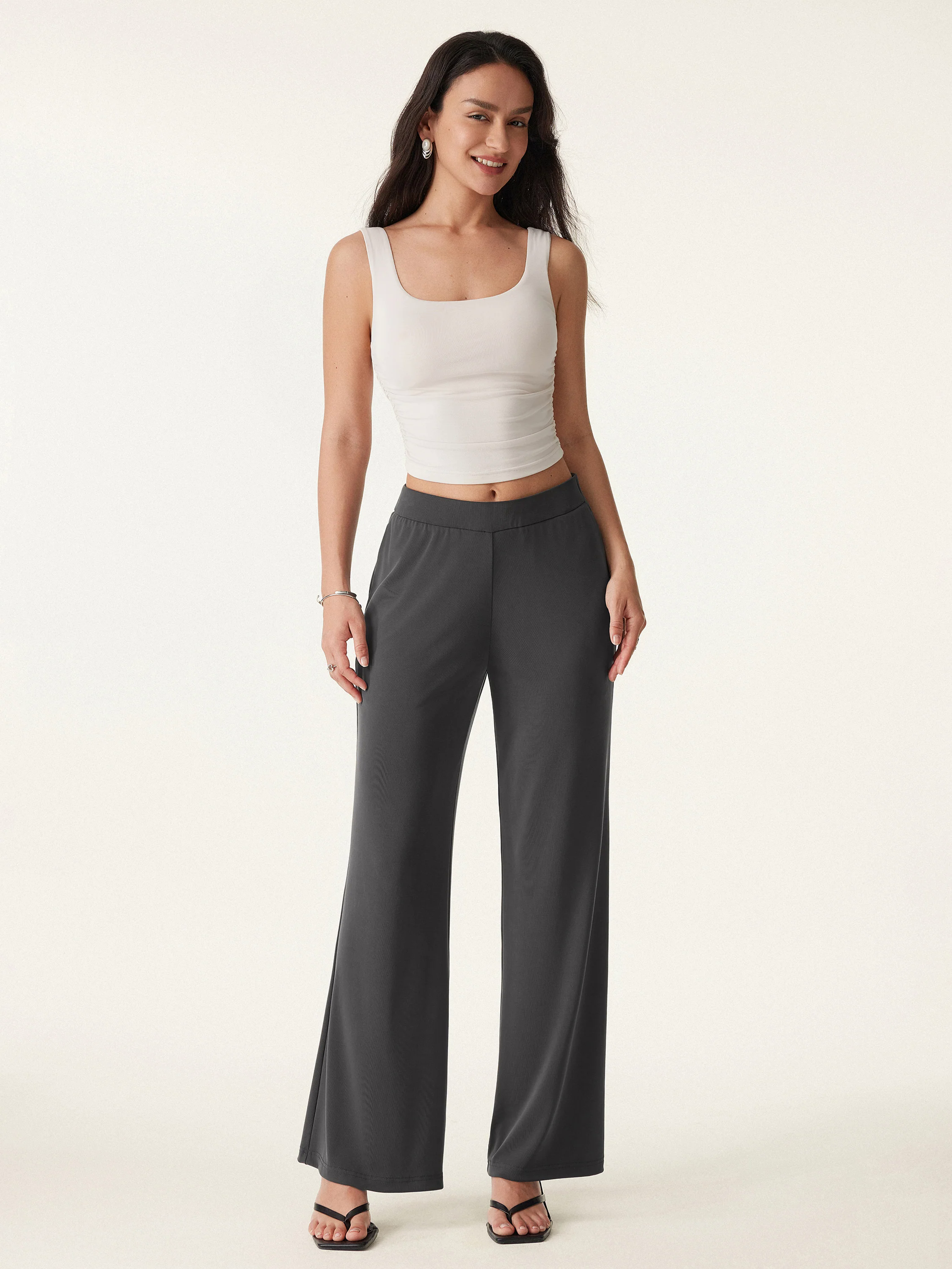Wide Leg Pull-on Pant with Pockets Wide Leg Pull-on Pant with Pockets