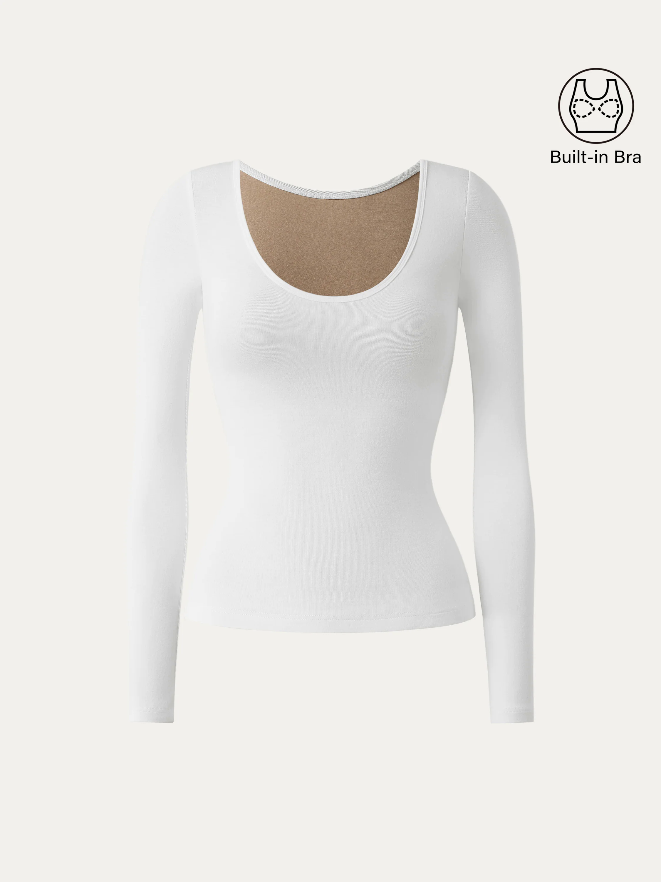 Scoop Neck Long Sleeve New Airy Brami