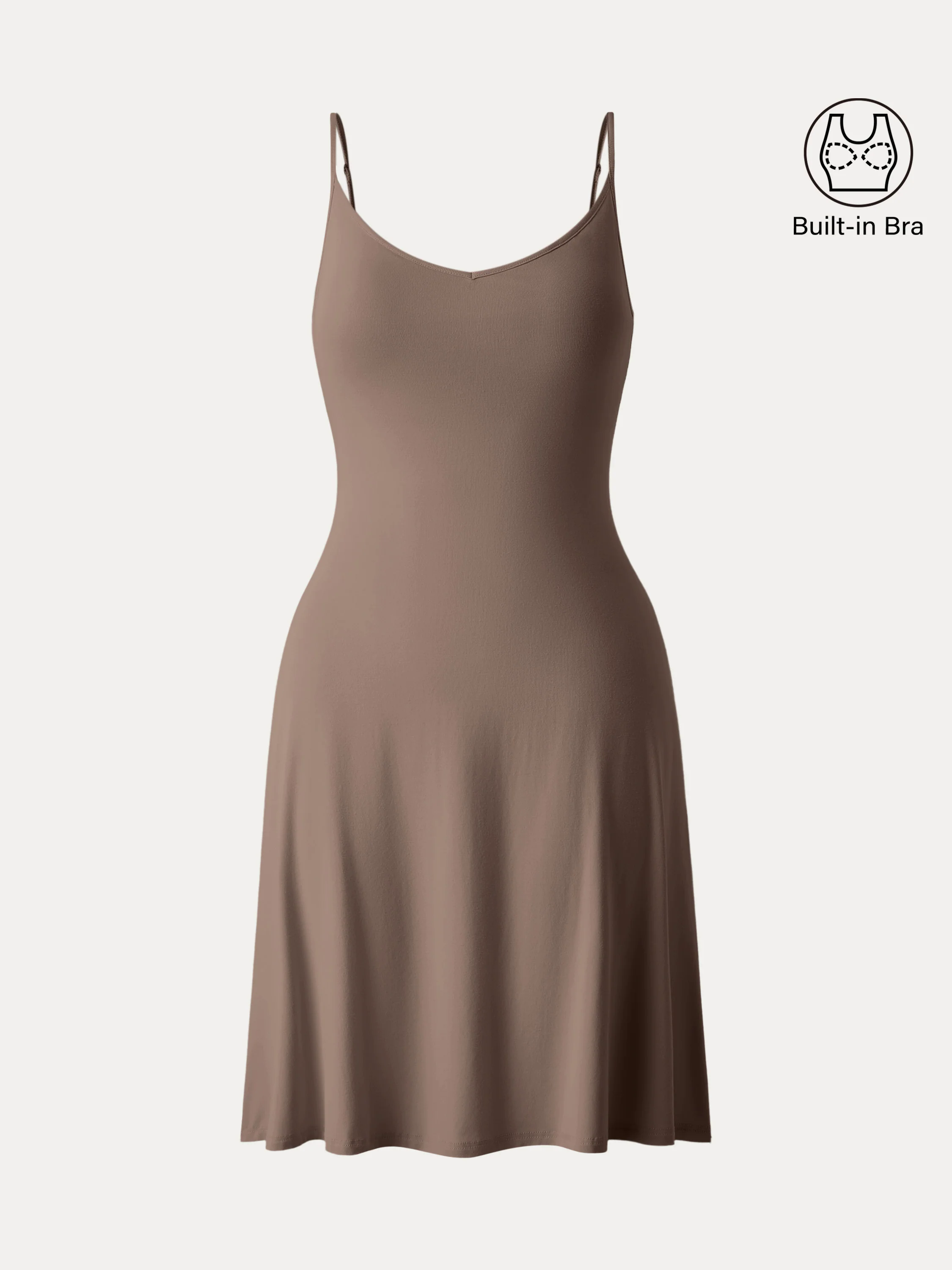 Easy V-neck Spaghetti Mini Brami Sundress Easy V-neck Spaghetti Mini Brami Sundress