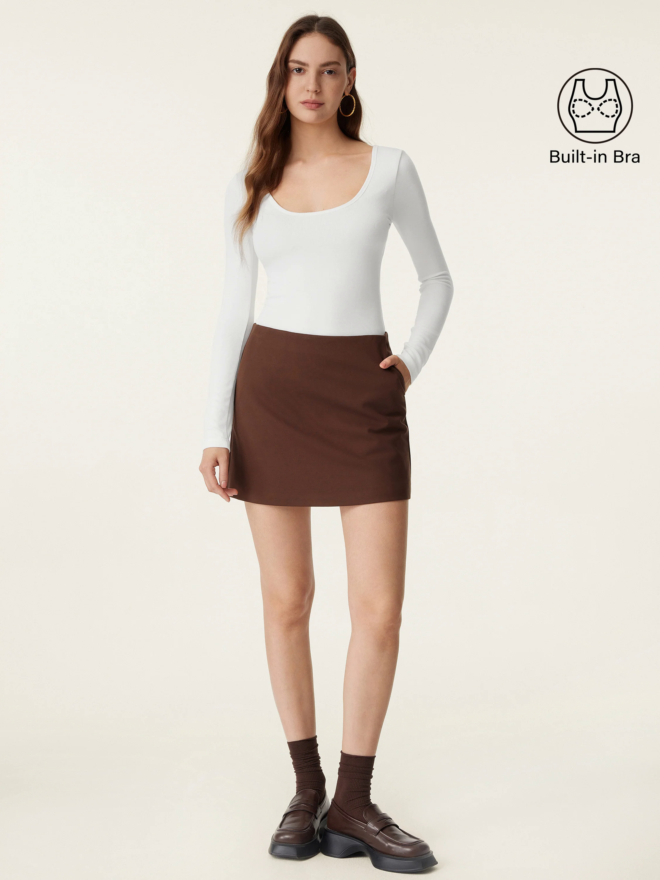Scoop Neck Long Sleeve New Airy Brami