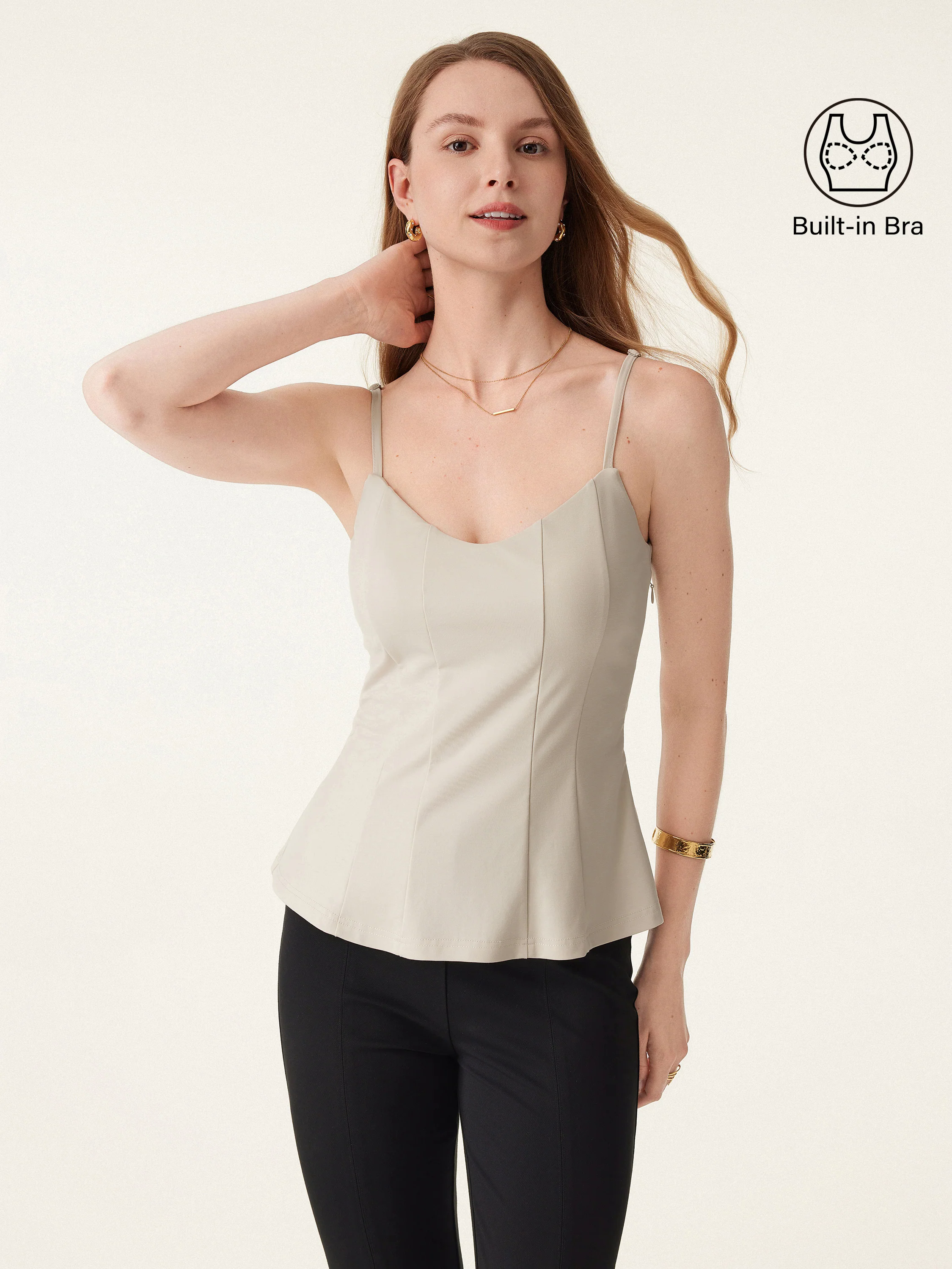 Cooling Scoop Neck Spaghetti Brami Cooling Scoop Neck Spaghetti Brami