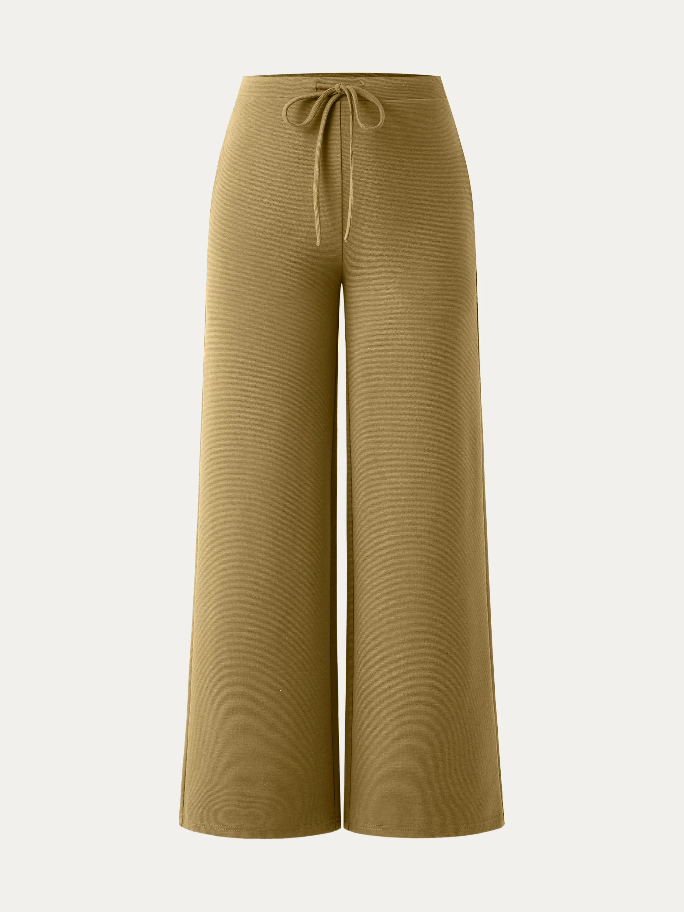 Mid Rise Drawstring Wide Leg Pant with Pockets Mid Rise Drawstring Wide Leg Pant with Pockets