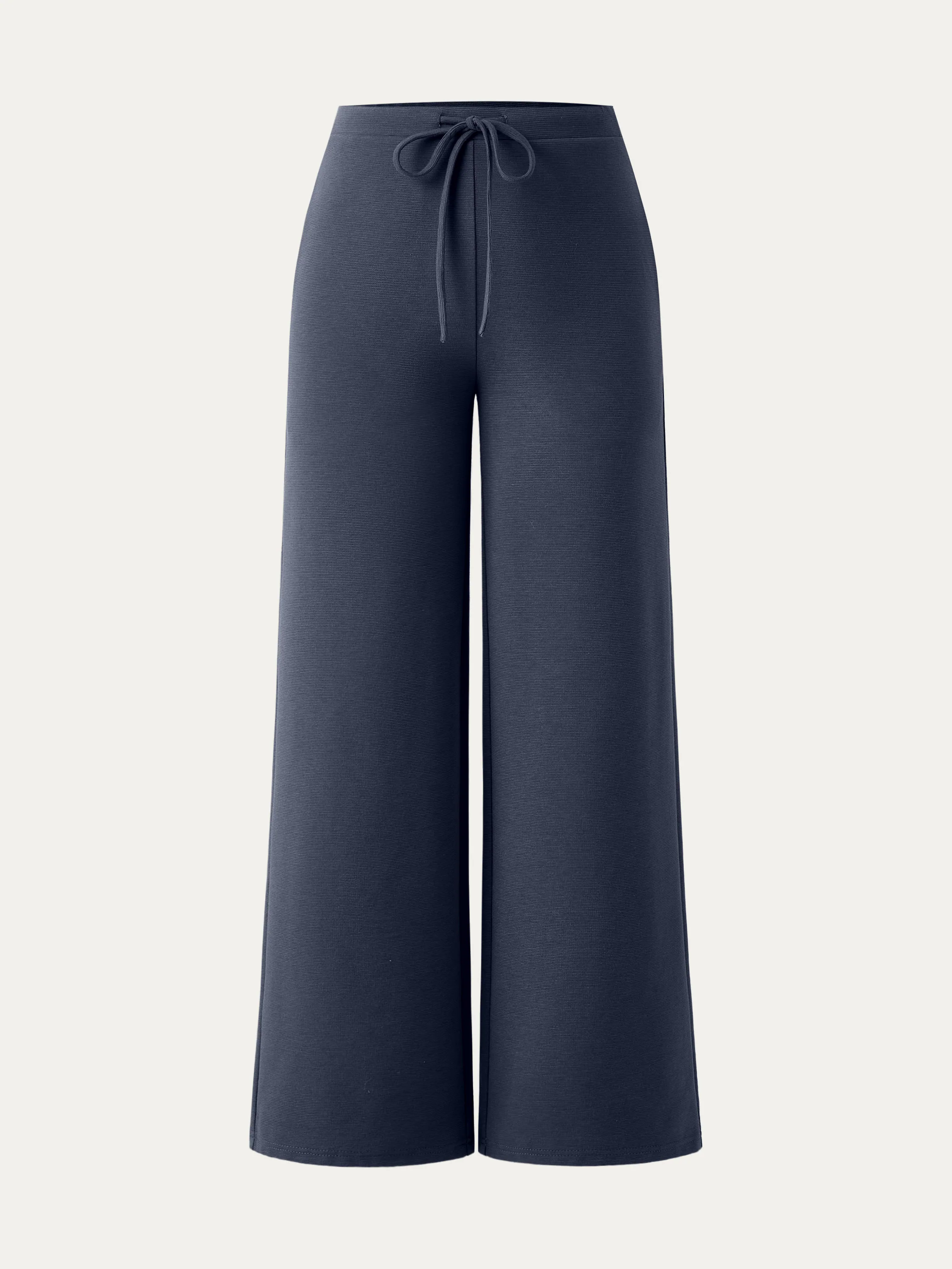 Mid Rise Drawstring Wide Leg Pant with Pockets Mid Rise Drawstring Wide Leg Pant with Pockets