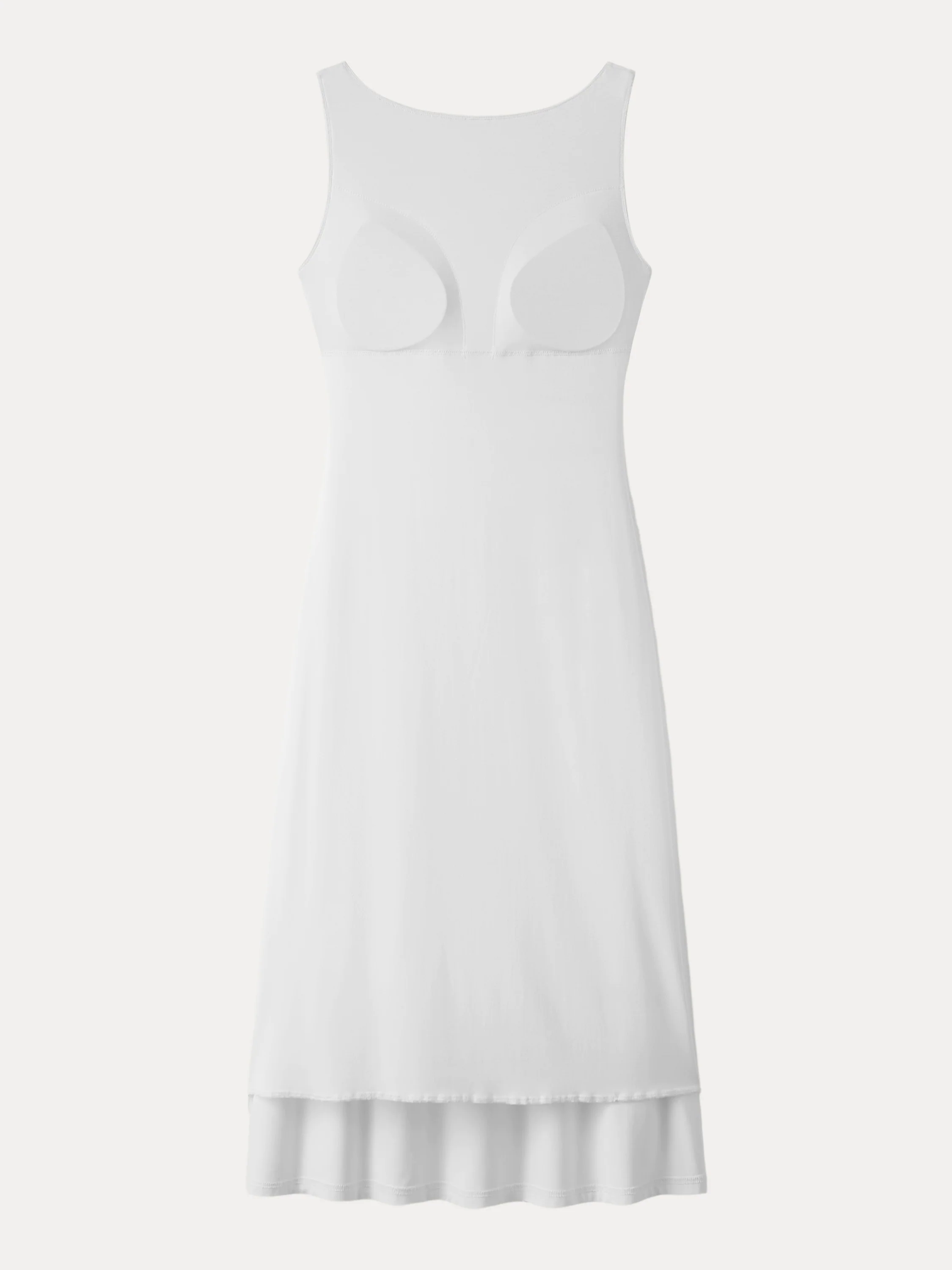 Classy Boatneck Open Back Bandless Midi Brami Dress Classy Boatneck Open Back Bandless Midi Brami Dress