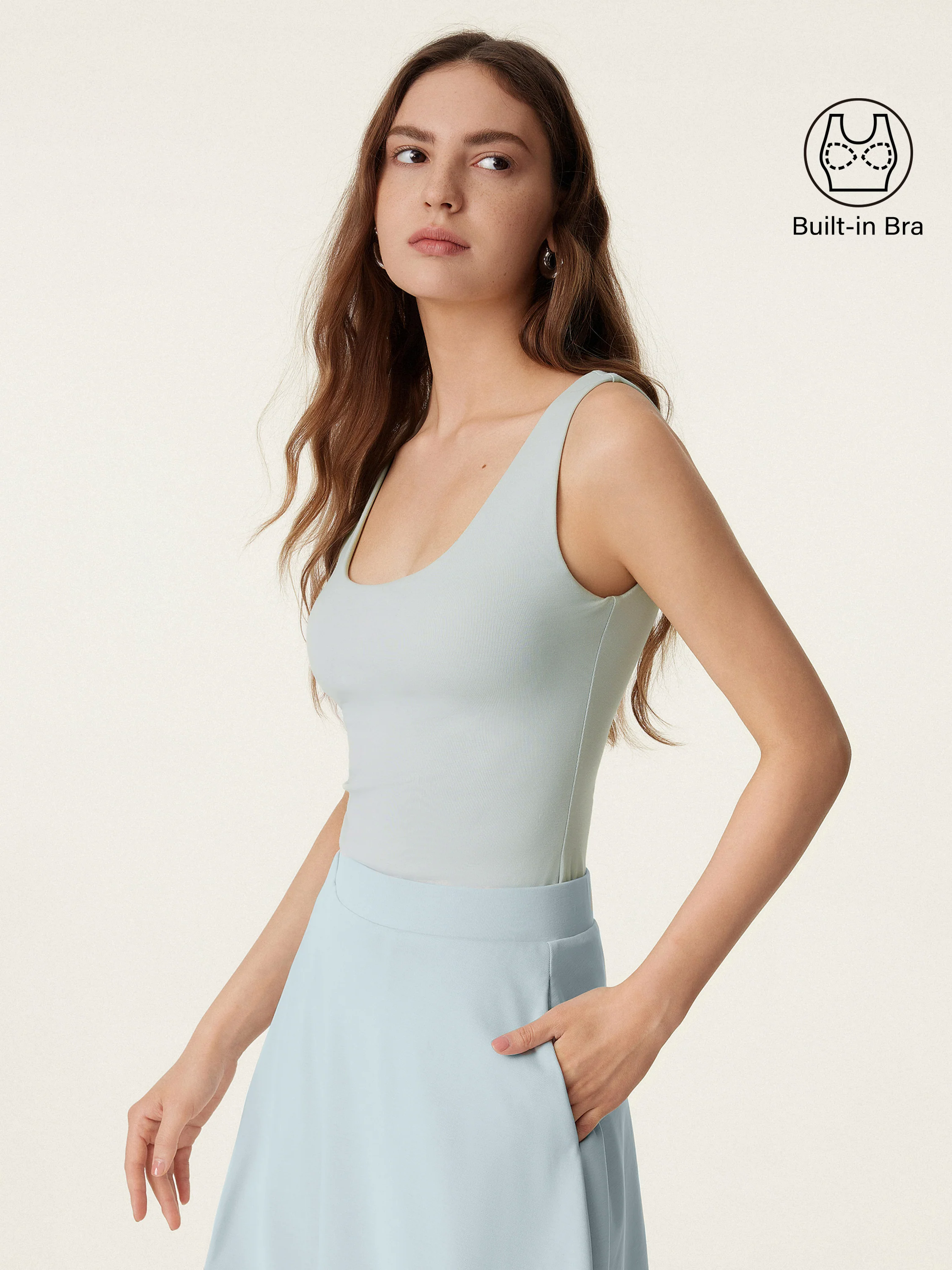 U-neck New Airy Brami Tank