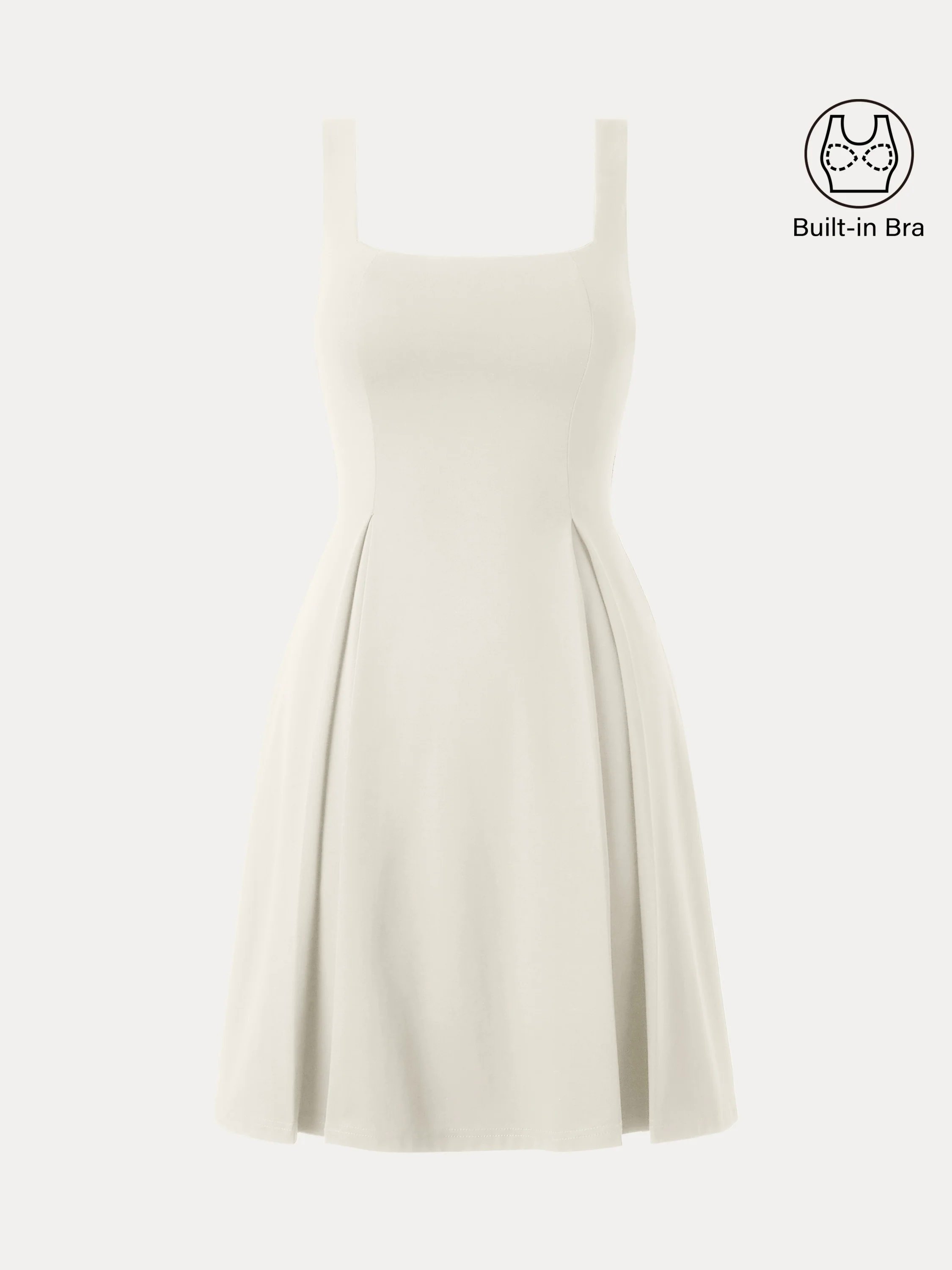 Square Neck Fit-and-flare Mini Brami Dress