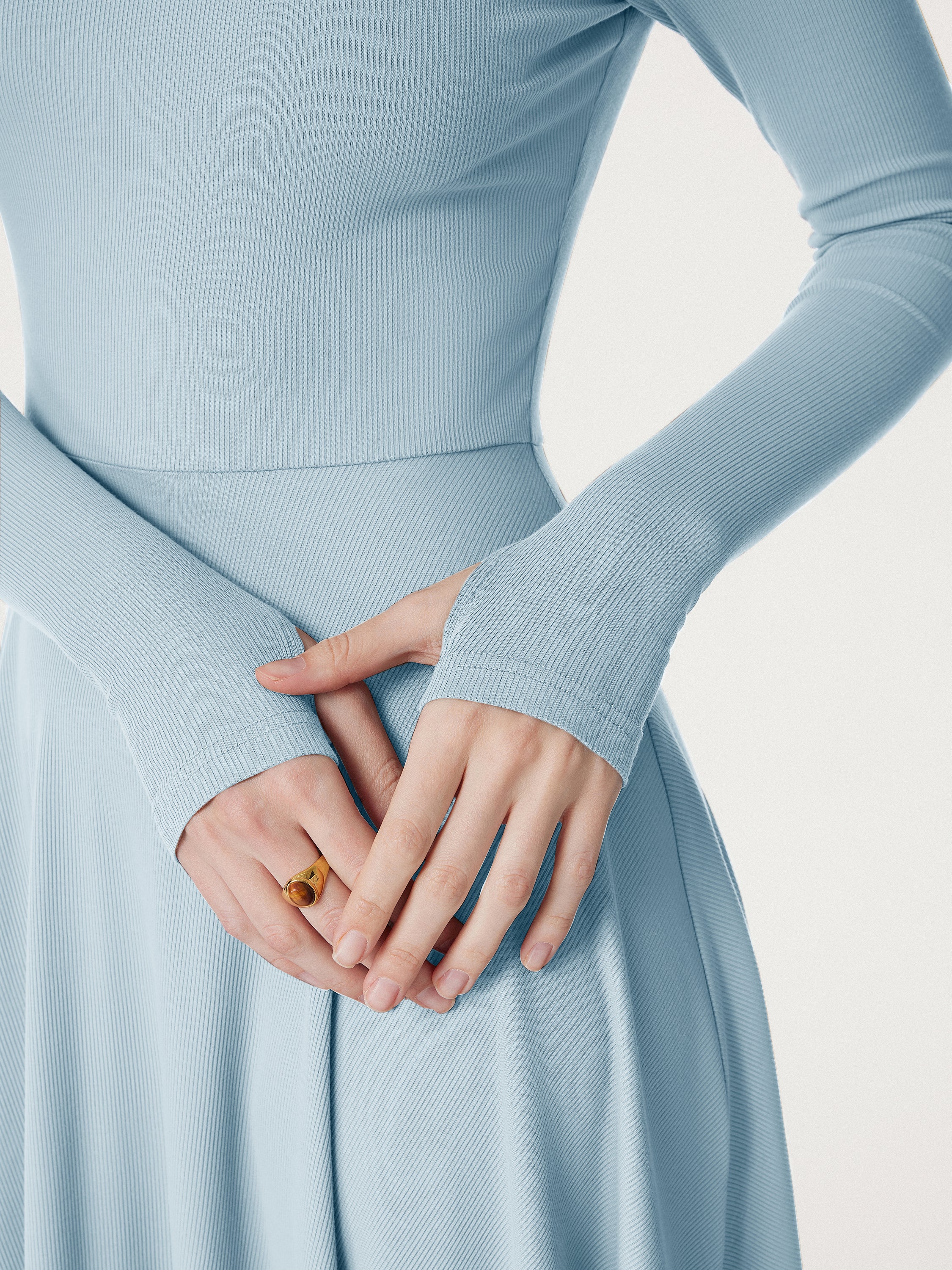 Everyday Crewneck New Airy Brami Mini Dress