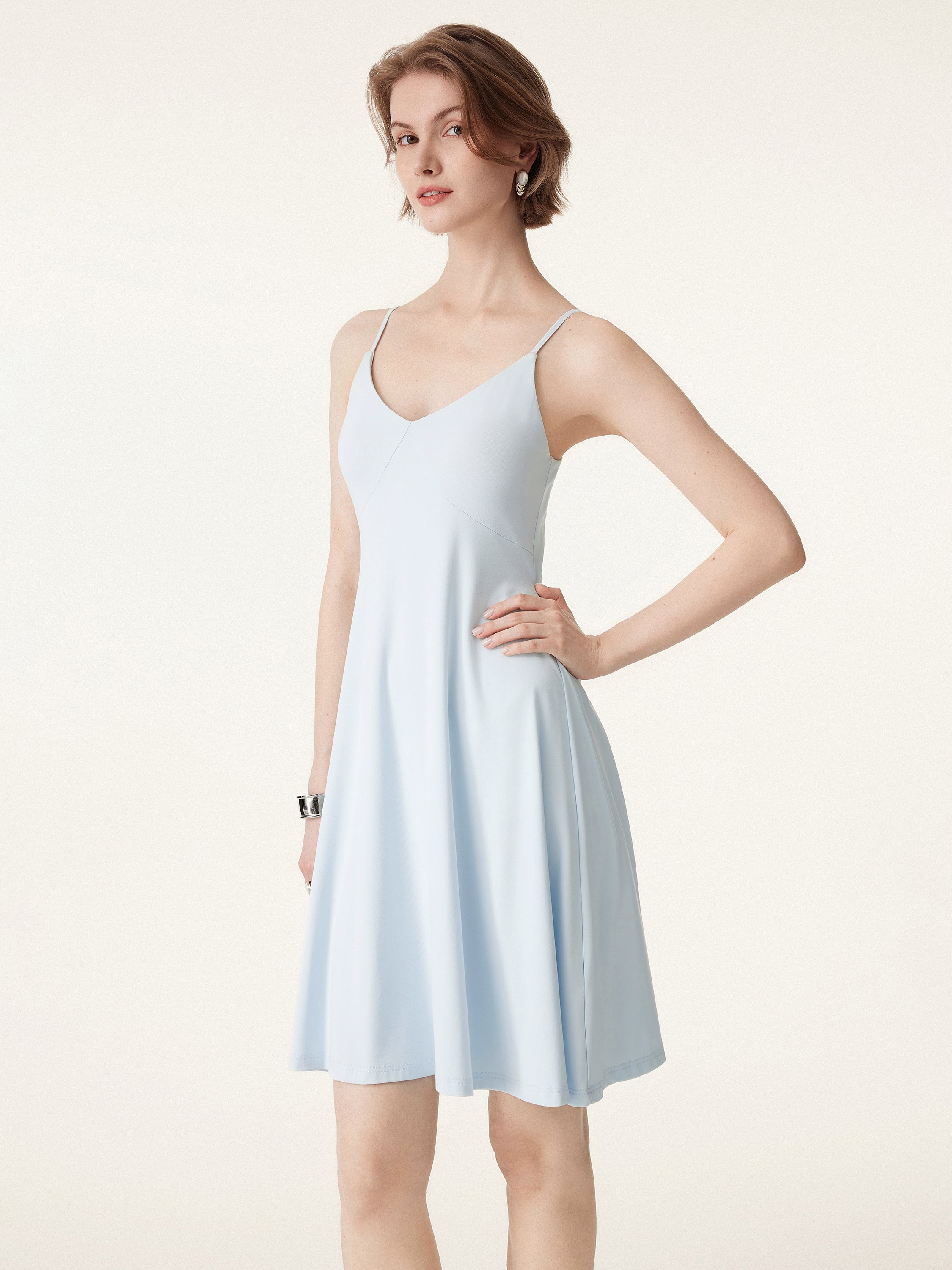 V-neck Mini Brami Sundress with Tieback V-neck Mini Brami Sundress with Tieback