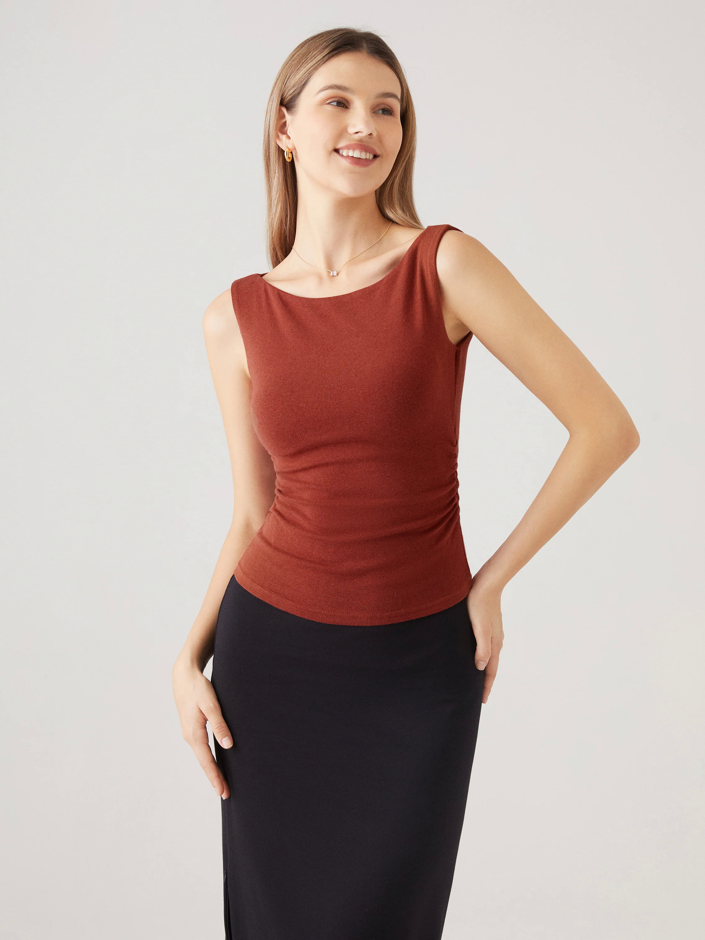 Boat Neck Brami Tank Top Boat Neck Brami Tank Top