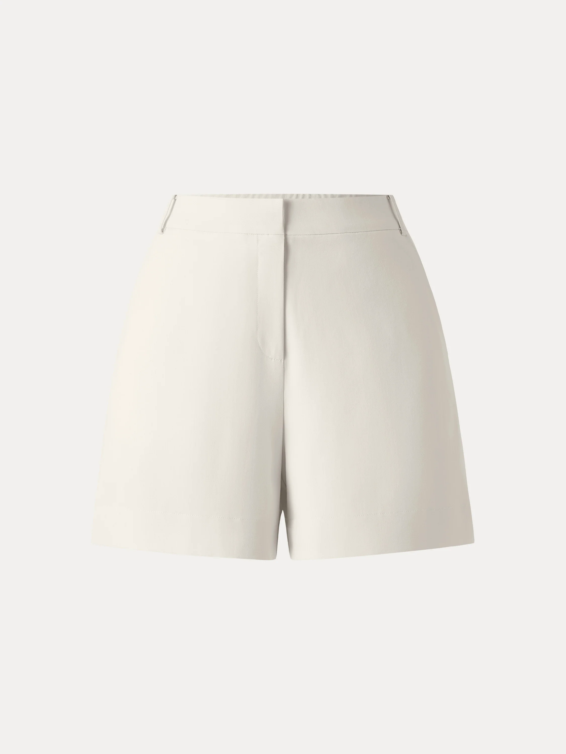 Mid Rise Fly-front Easy Shorts with Pockets