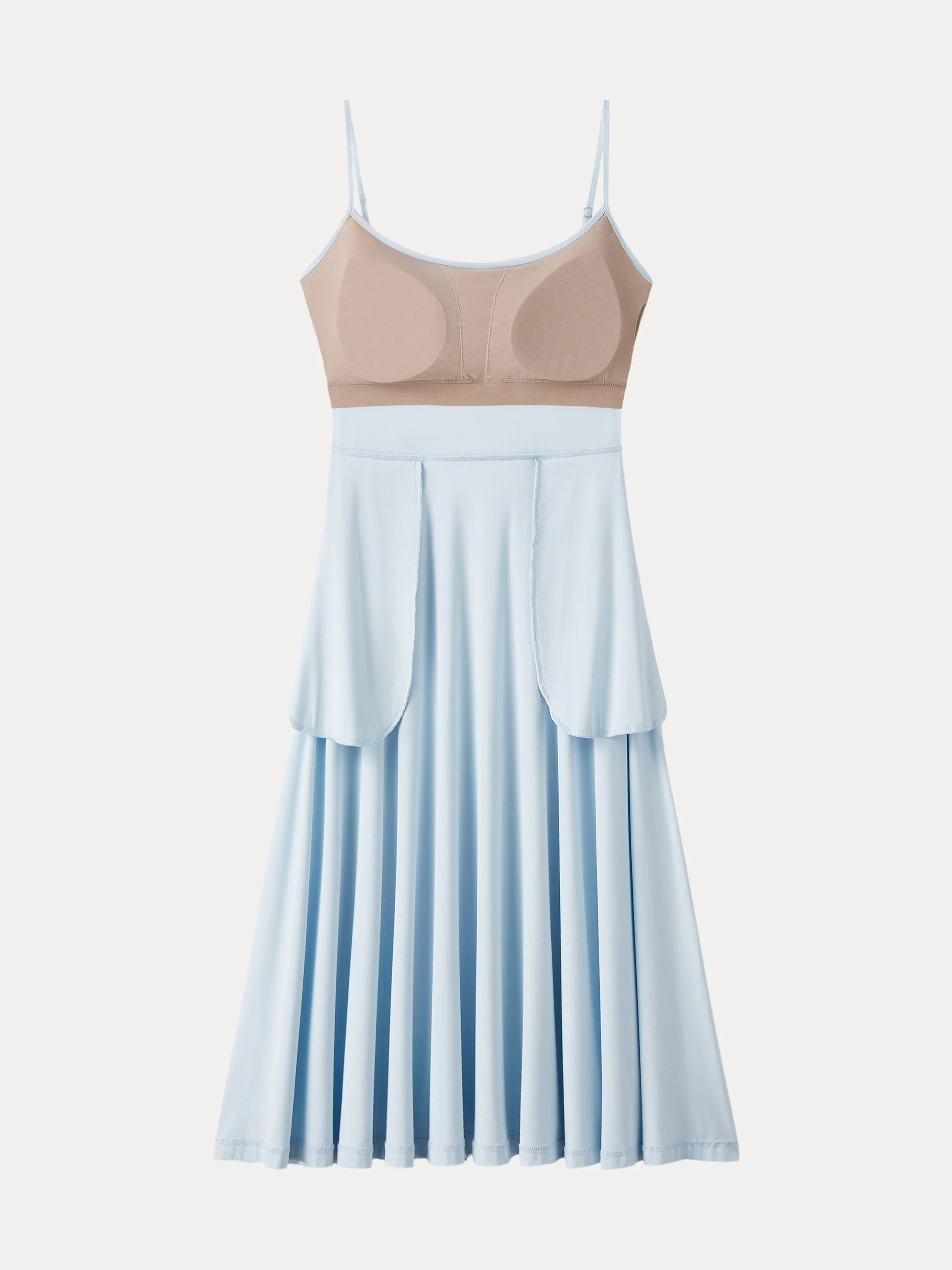 Flowy U-neck Midi Brami Sundress with Pockets Flowy U-neck Midi Brami Sundress with Pockets