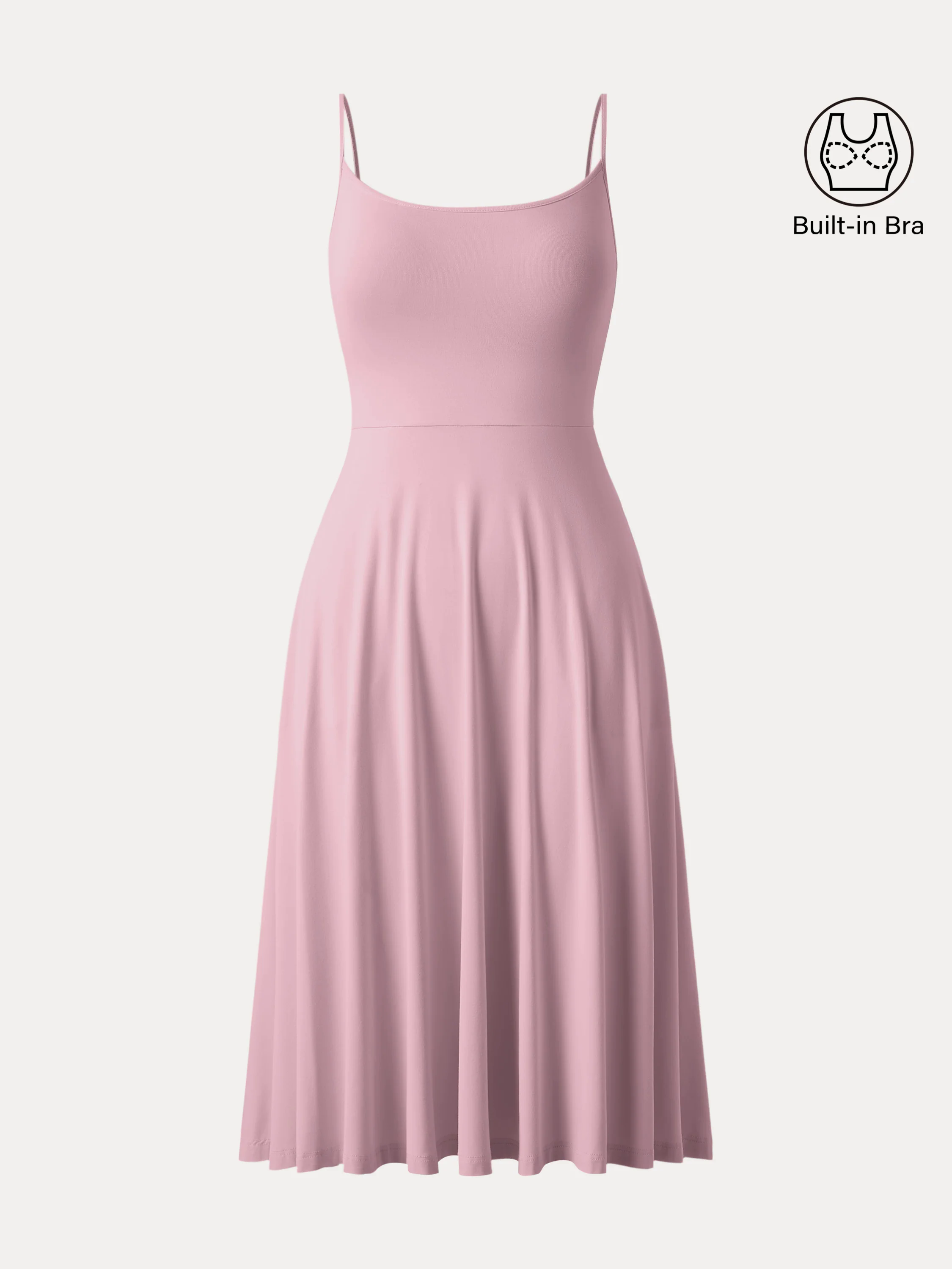 Flowy U-neck Midi Brami Sundress with Pockets Flowy U-neck Midi Brami Sundress with Pockets