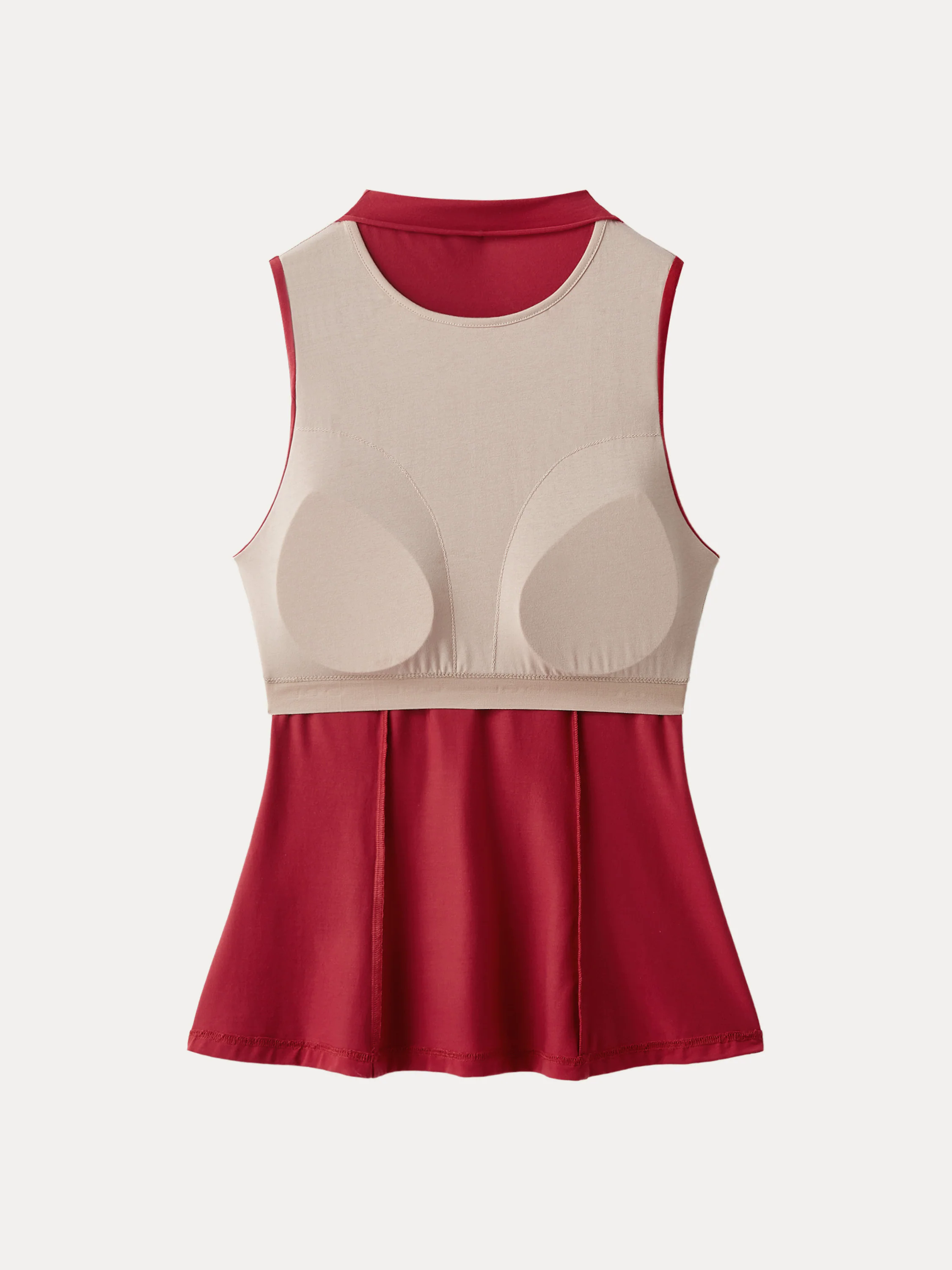 Tencel Silky Mockneck Flared Sculpt Brami Tank