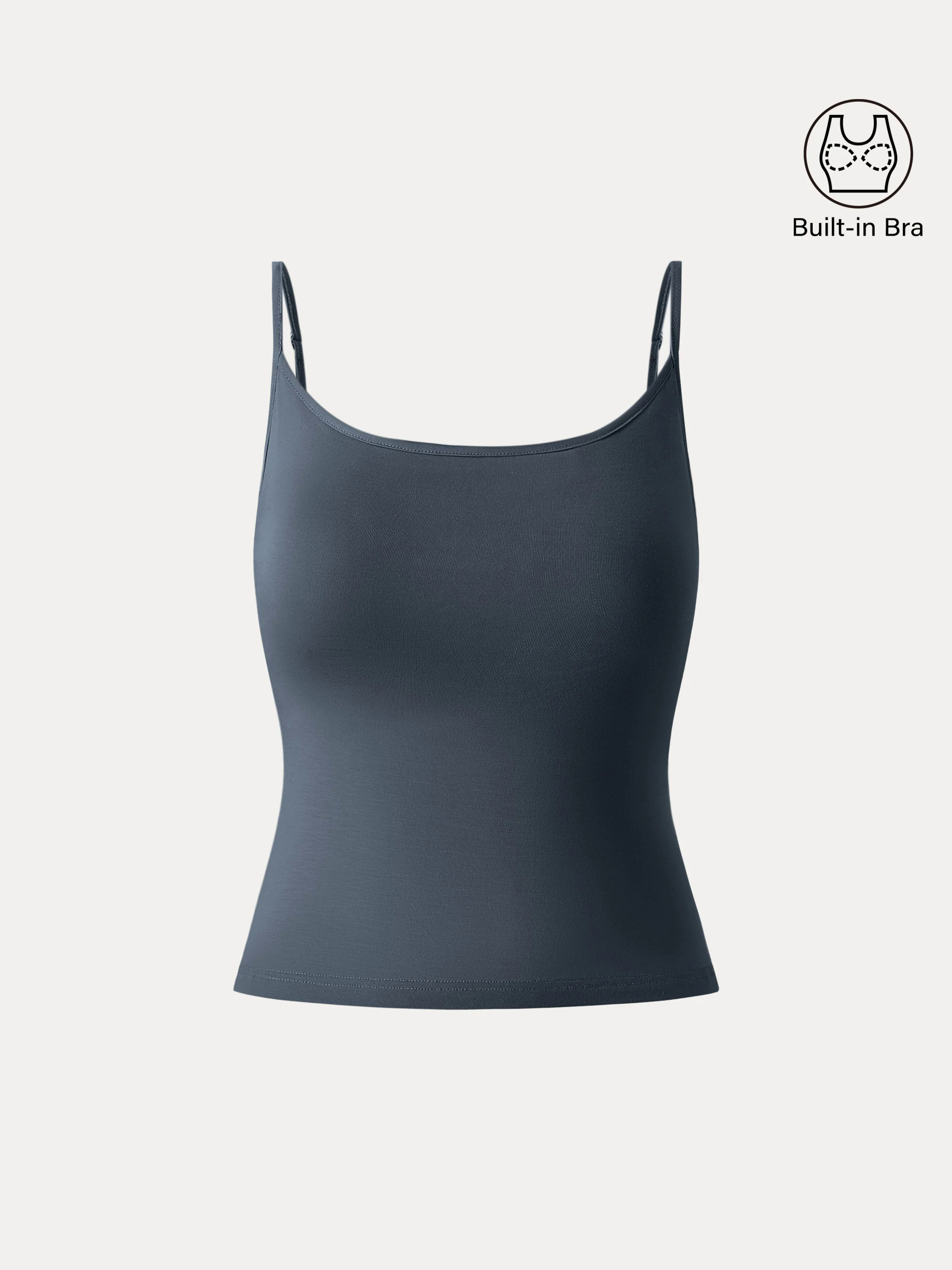 U-neck Adjustable Straps Spaghetti Brami Top U-neck Adjustable Straps Spaghetti Brami Top