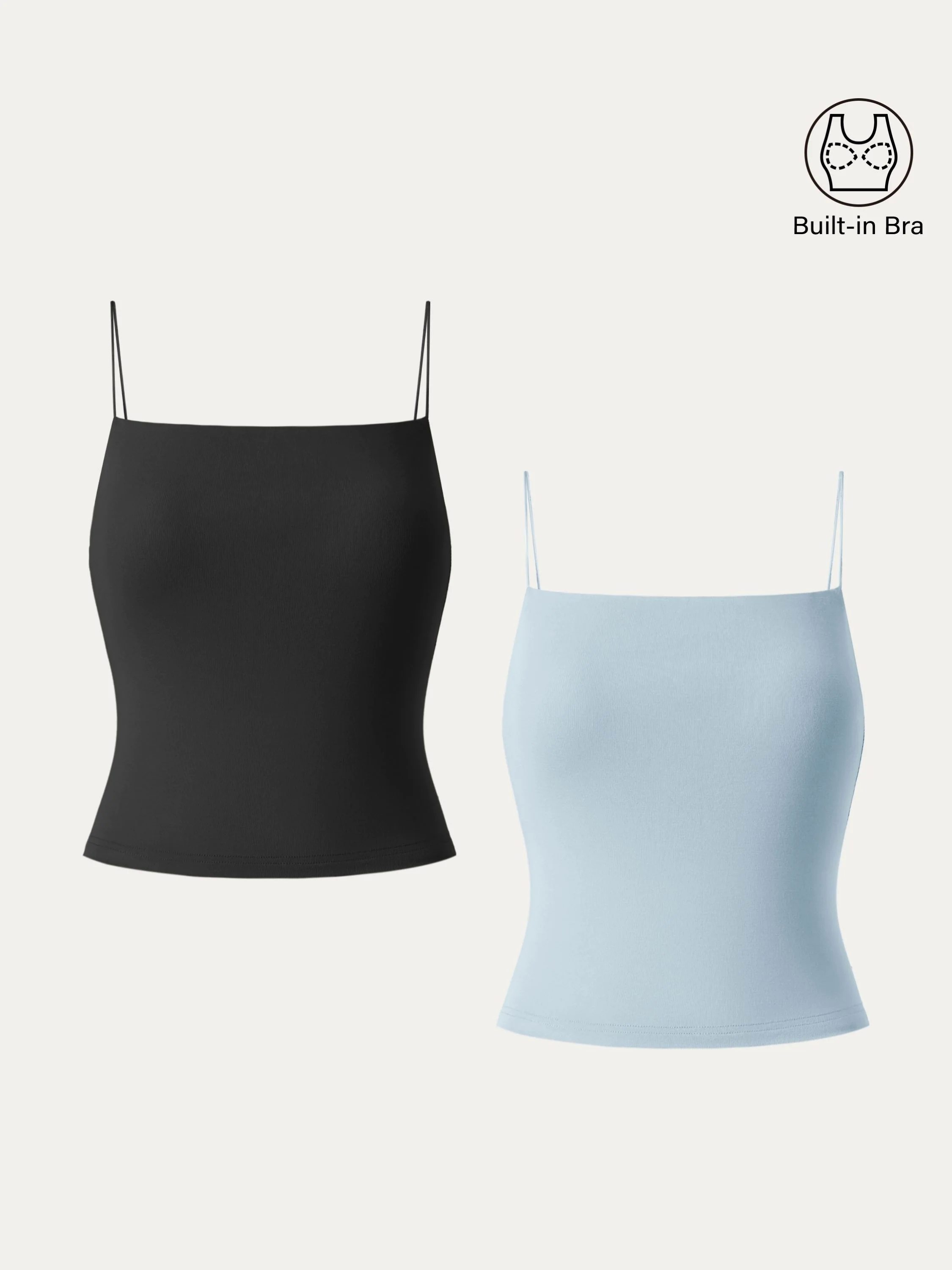 Essential Spaghetti Strap Cropped New Airy Brami Essential Spaghetti Strap Cropped New Airy Brami