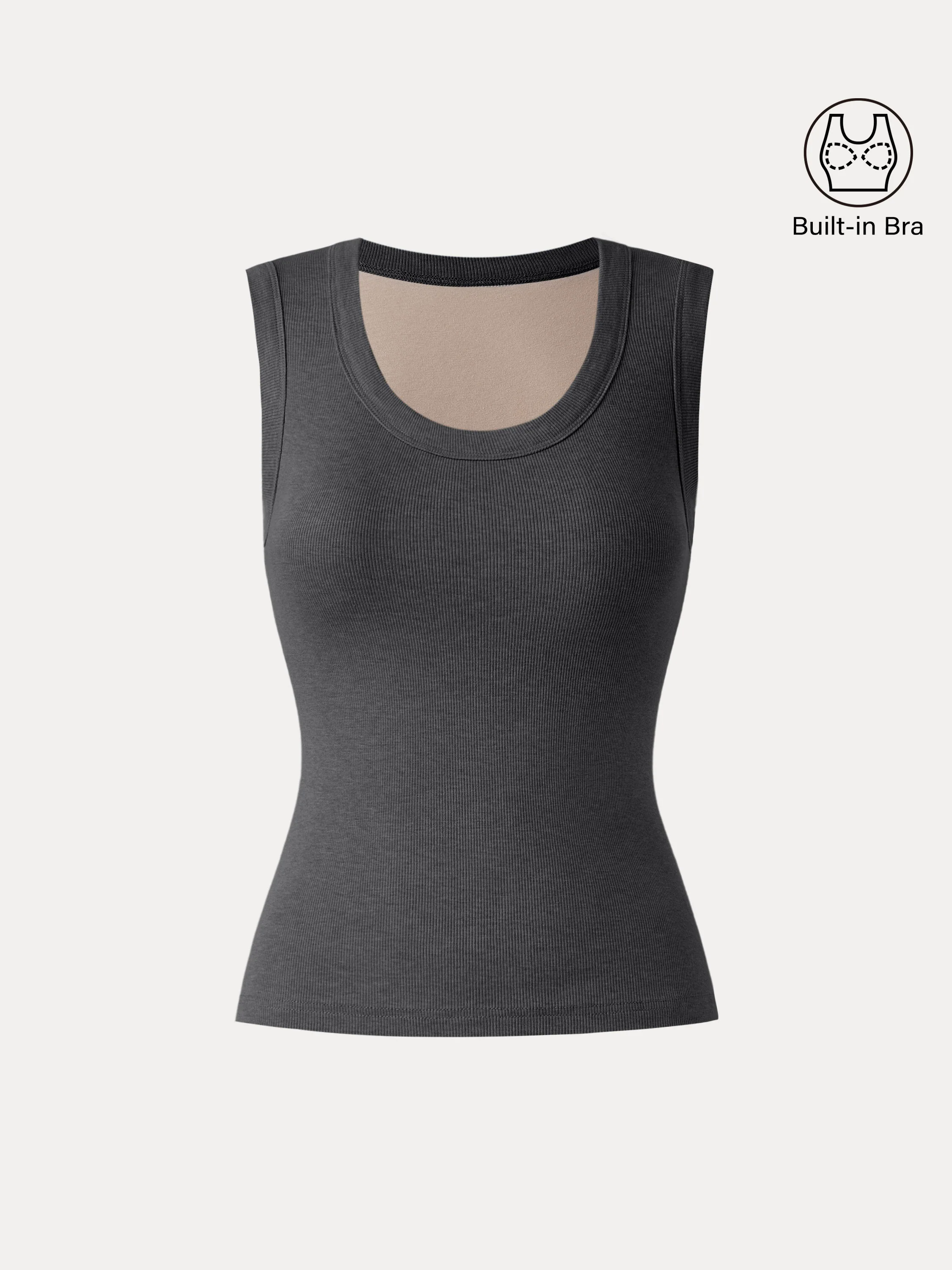Stretch Cotton Scoopneck New Airy Brami Tank
