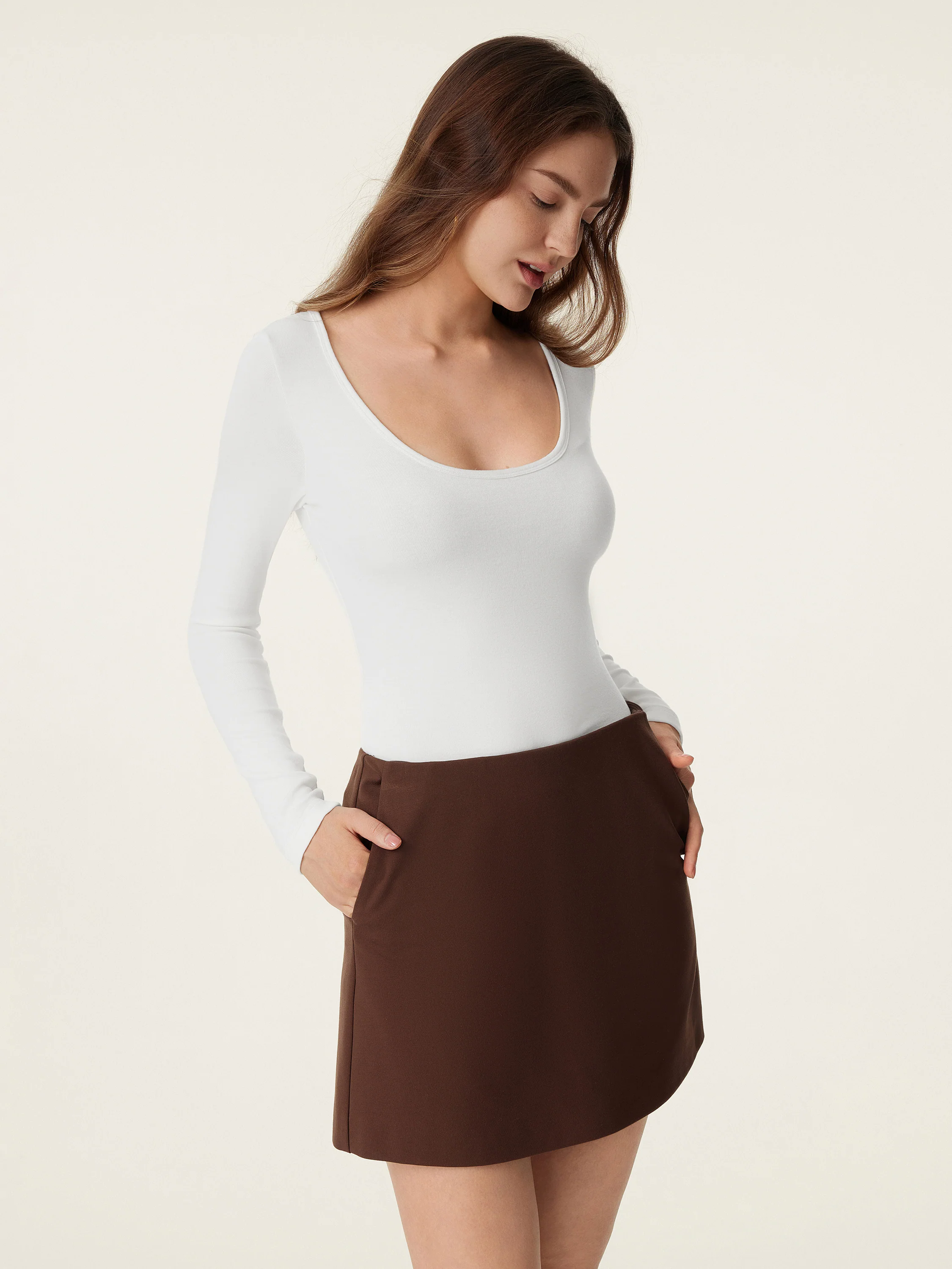 Scoop Neck Long Sleeve New Airy Brami