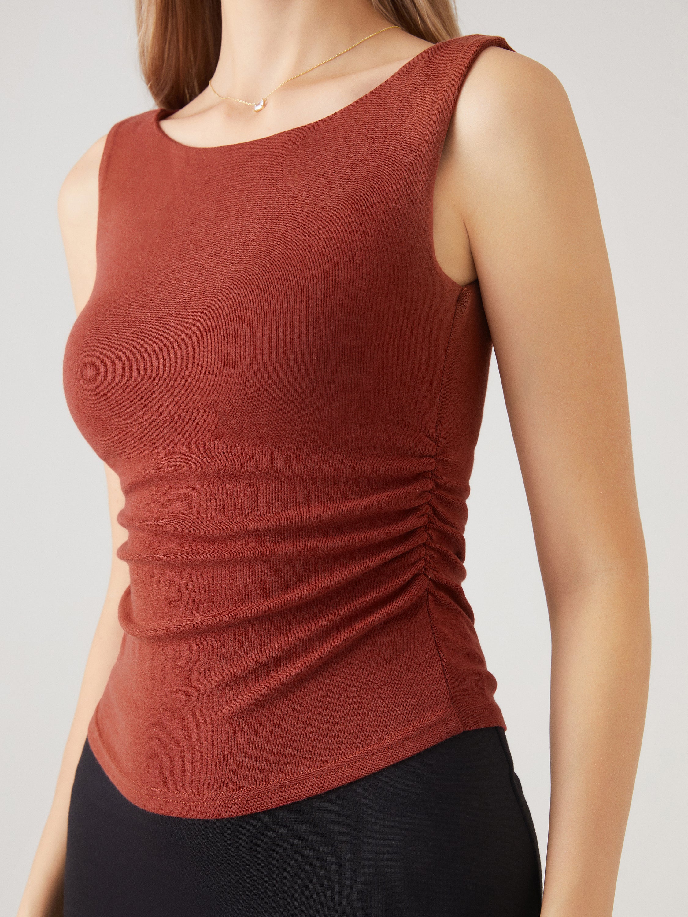 Boat Neck Brami Tank Top Boat Neck Brami Tank Top