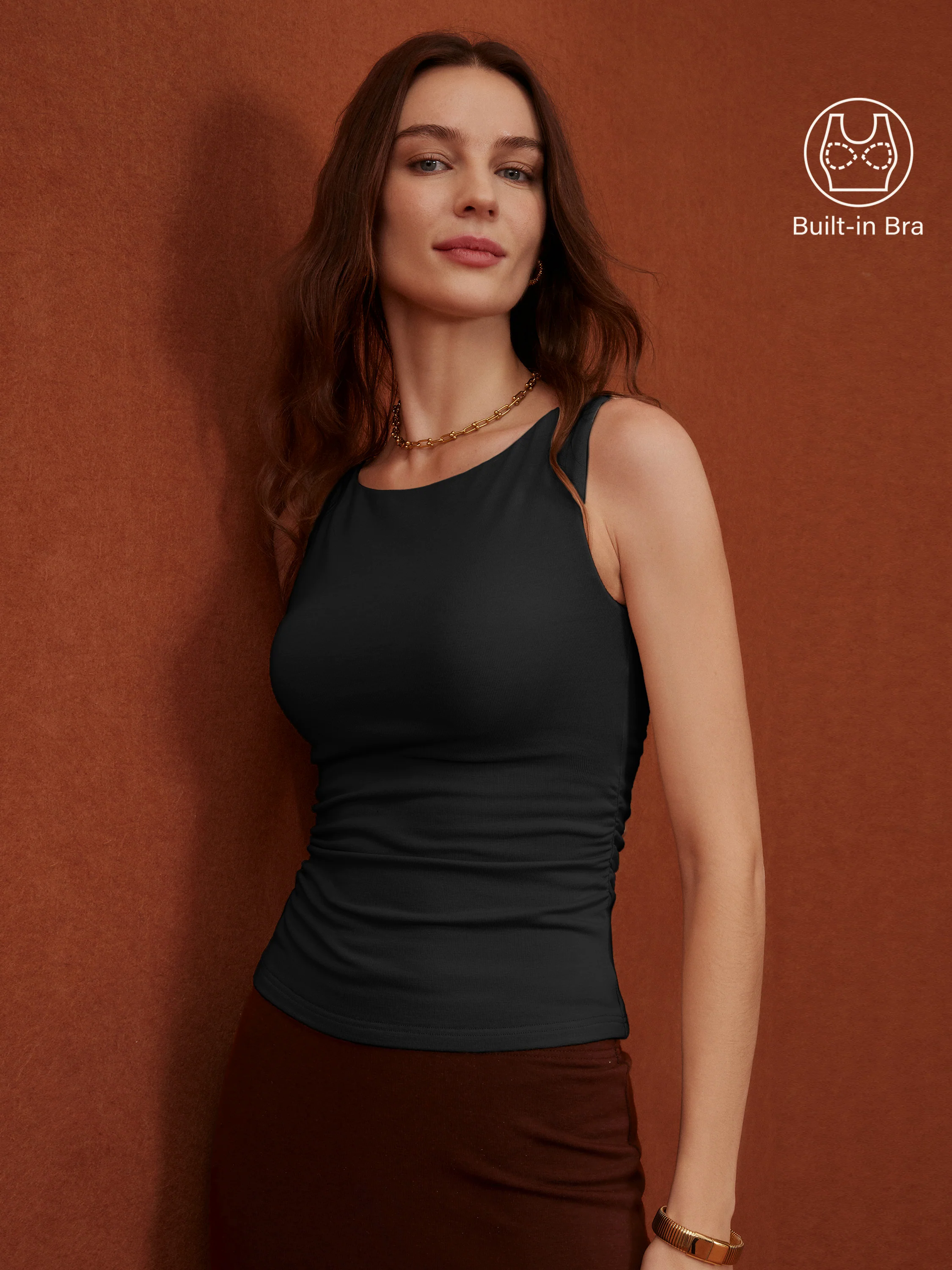 Boat Neck Brami Tank Top Boat Neck Brami Tank Top