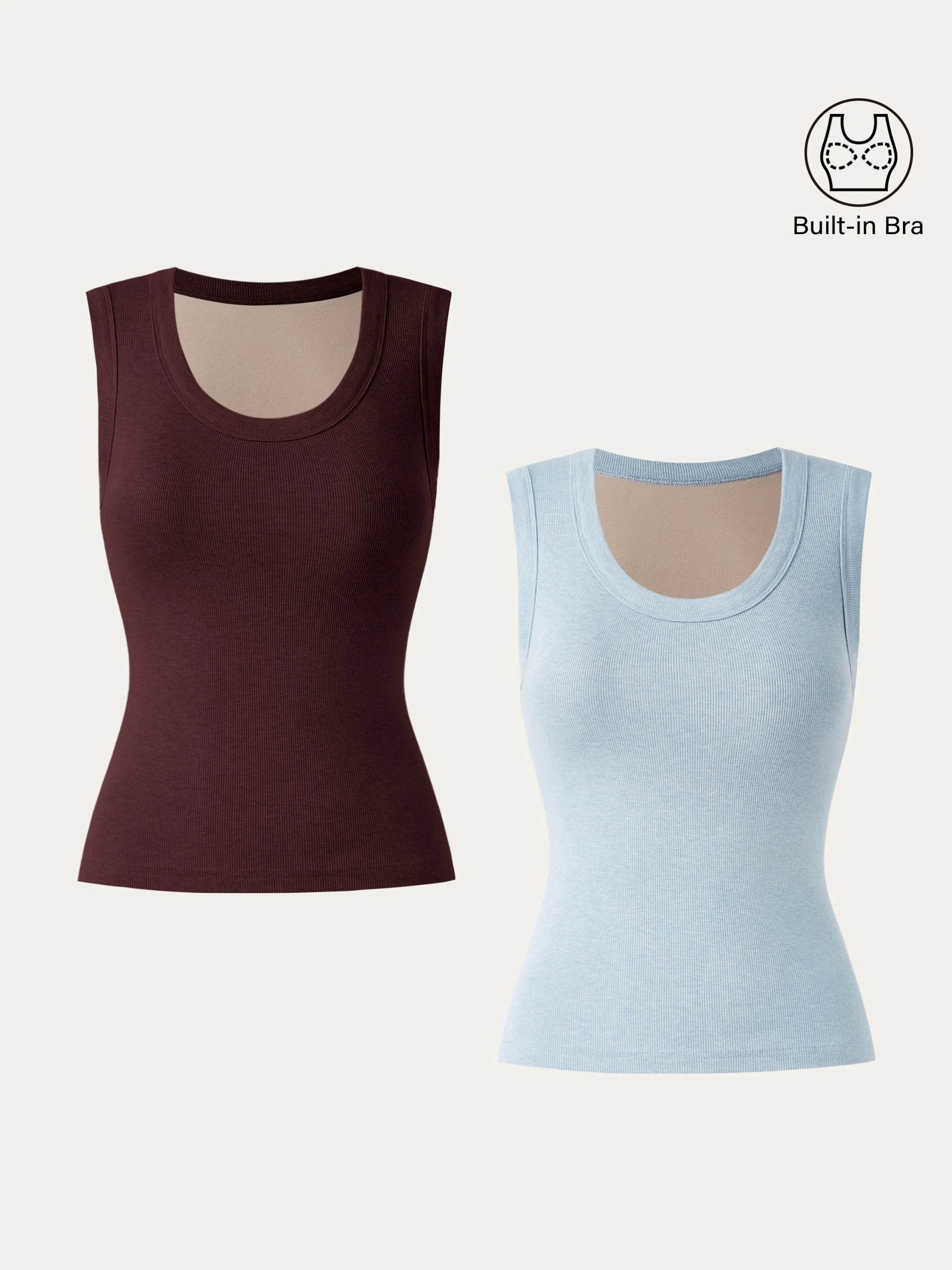 Stretch Cotton Scoopneck New Airy Brami Tank