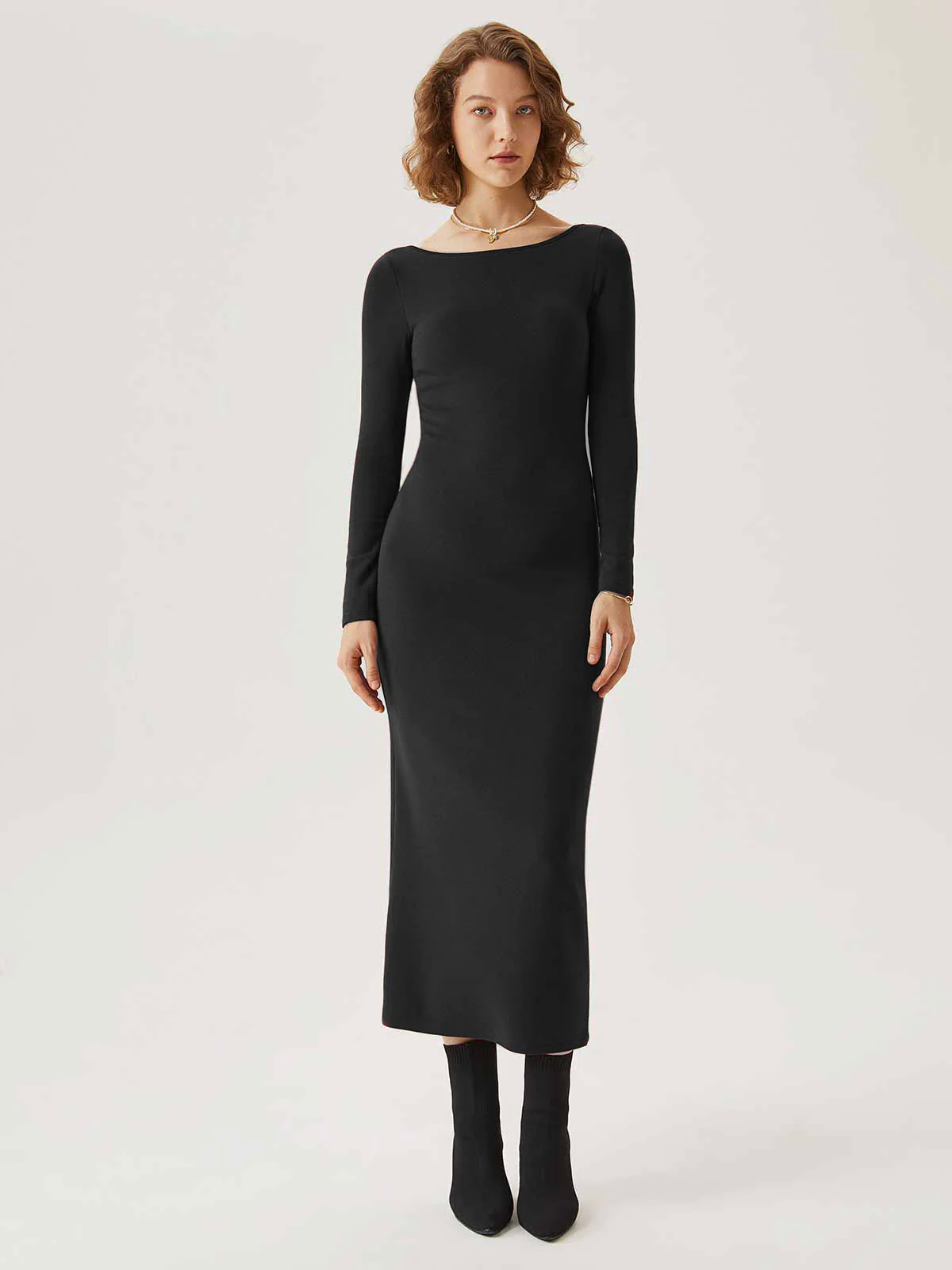 Open Back Brami Midi Dress