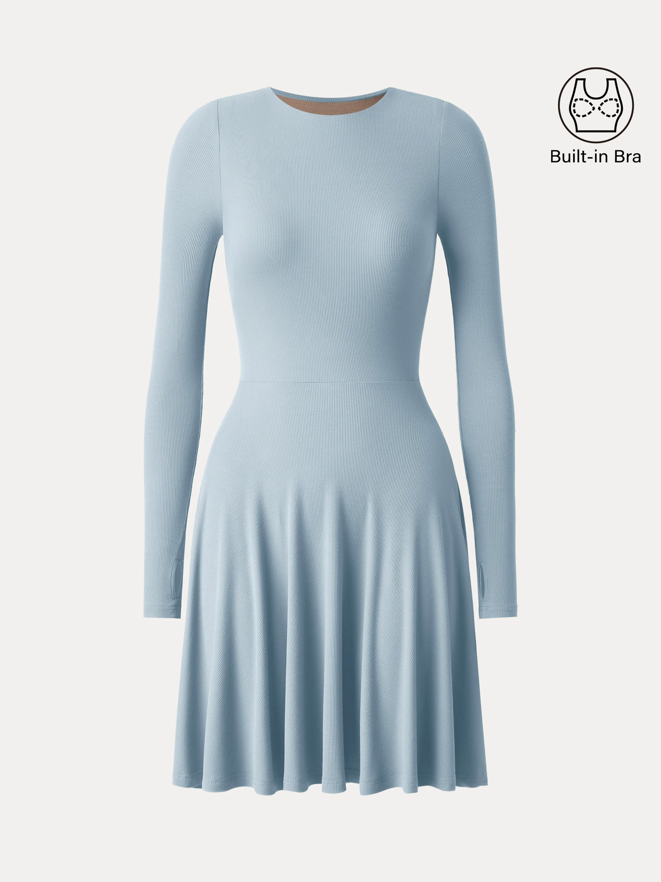 Everyday Crewneck New Airy Brami Mini Dress