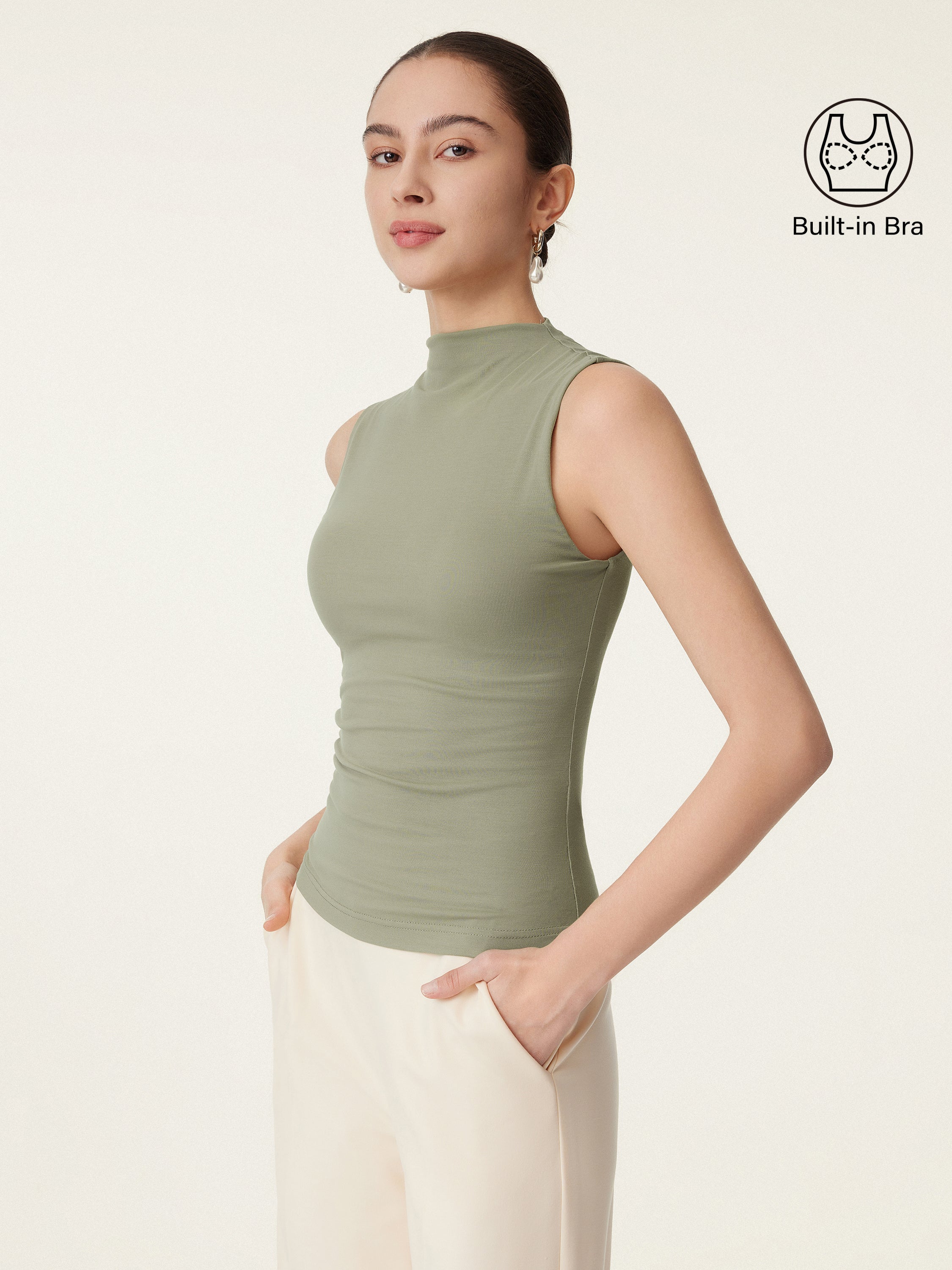 Mockneck New Airy Brami Tank Mockneck New Airy Brami Tank