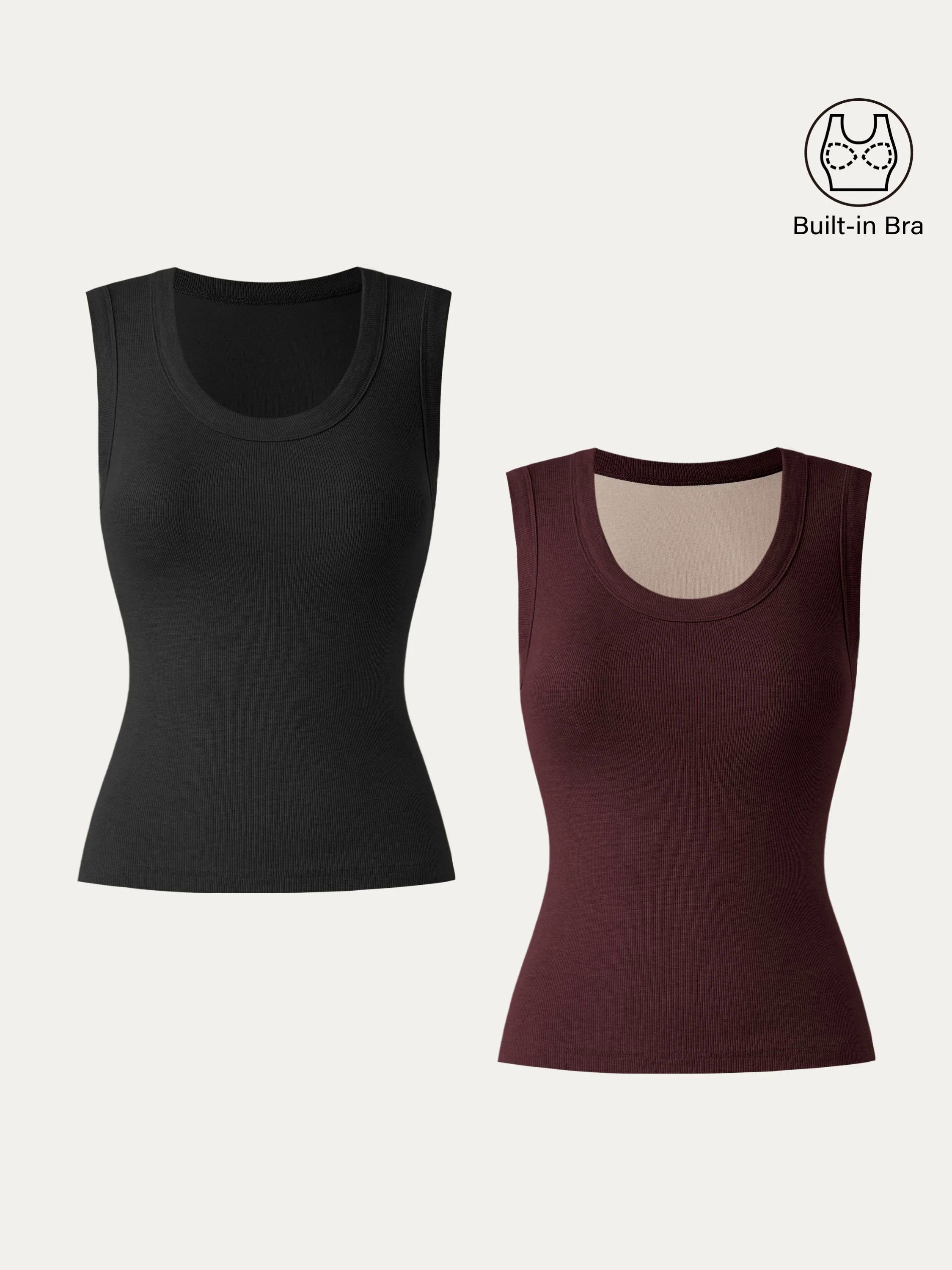 Stretch Cotton Scoopneck New Airy Brami Tank